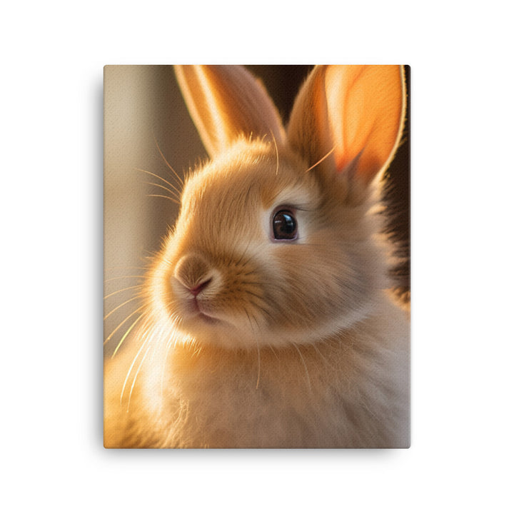 Beveren Bunny Canvas - PosterfyAI.com