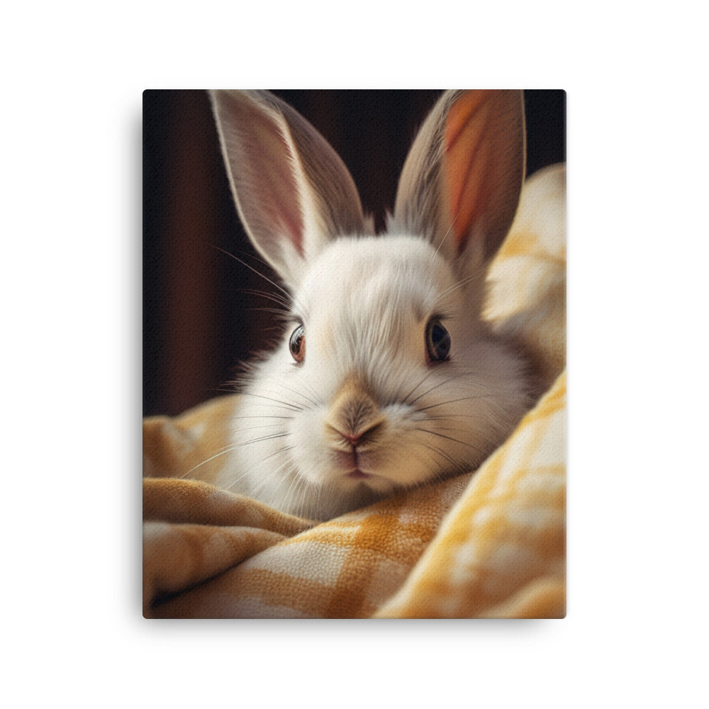 Beveren Bunny Canvas - PosterfyAI.com