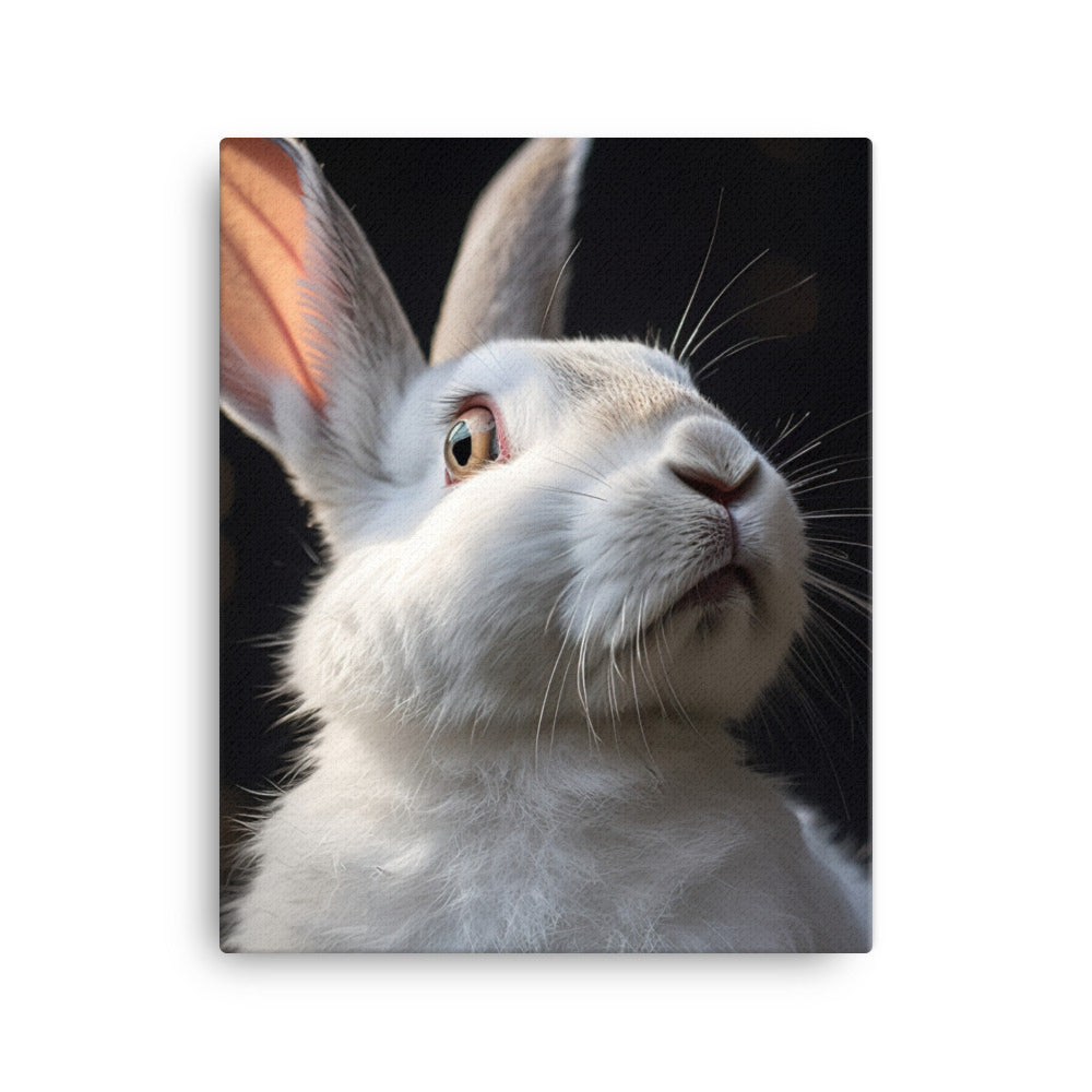 Beveren Bunny Canvas - PosterfyAI.com