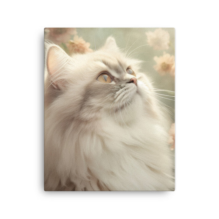 Serene World of Himalayan Kitten Canvas - PosterfyAI.com