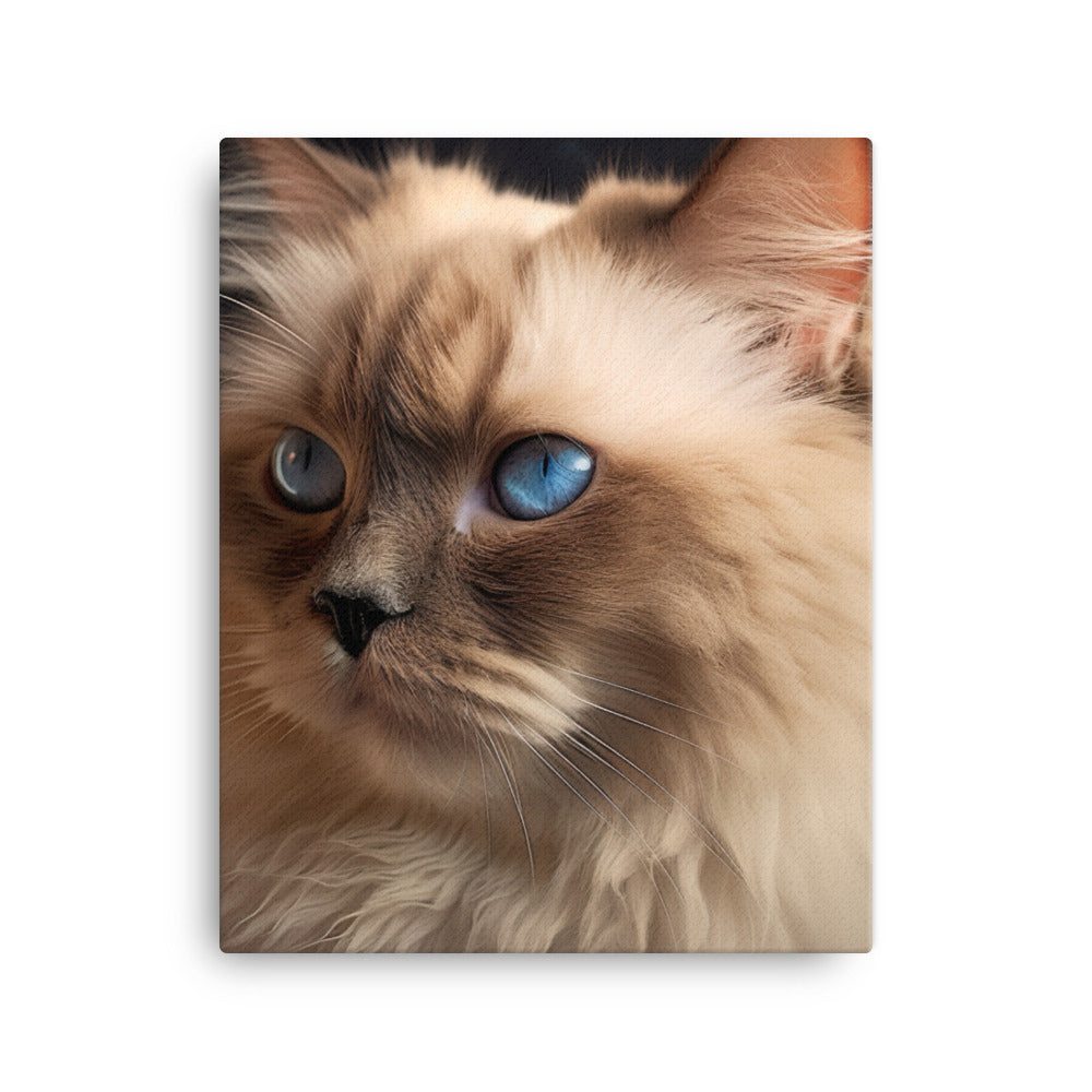 Beauty of Himalayan Cat Canvas - PosterfyAI.com
