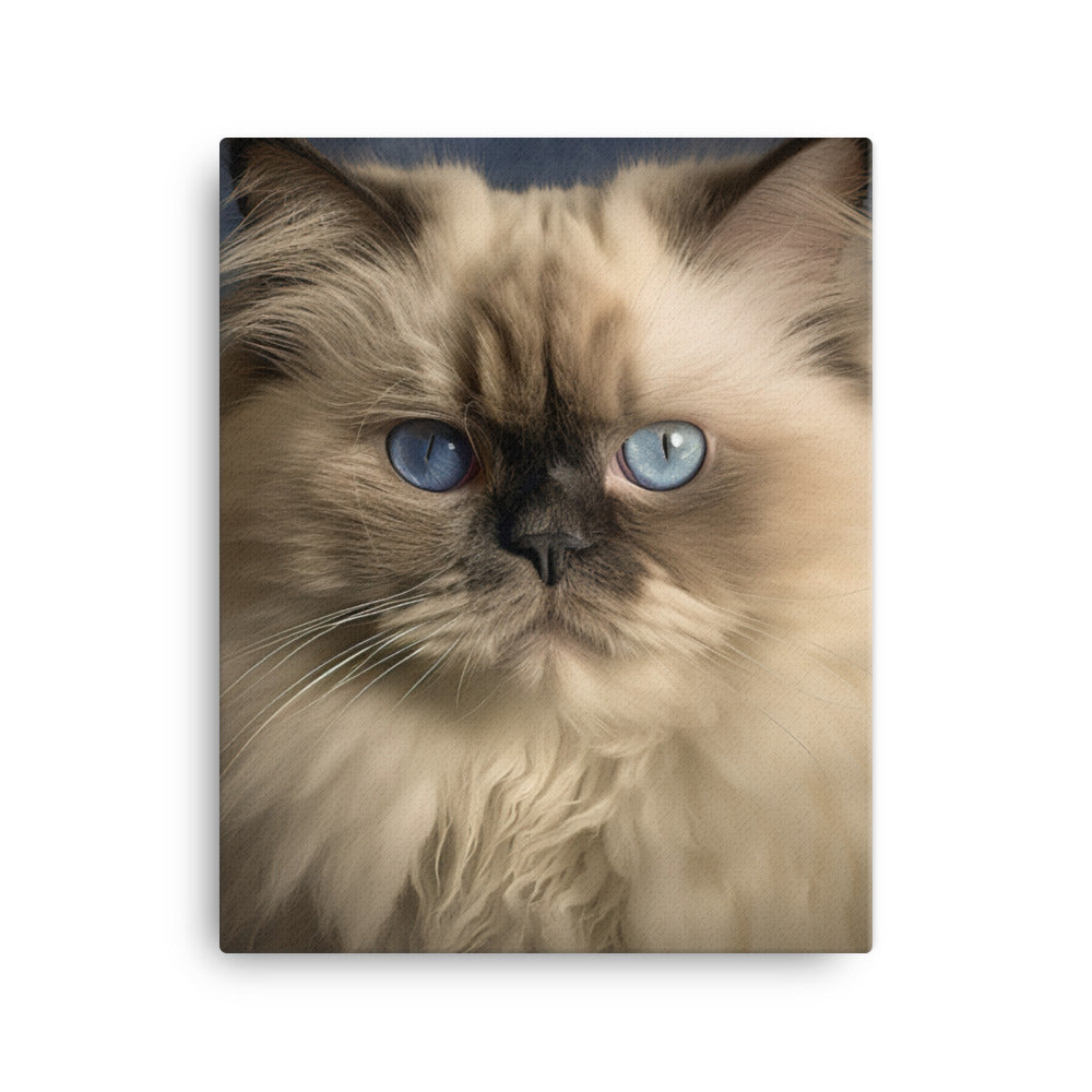 Beauty of Himalayan Cat Canvas - PosterfyAI.com