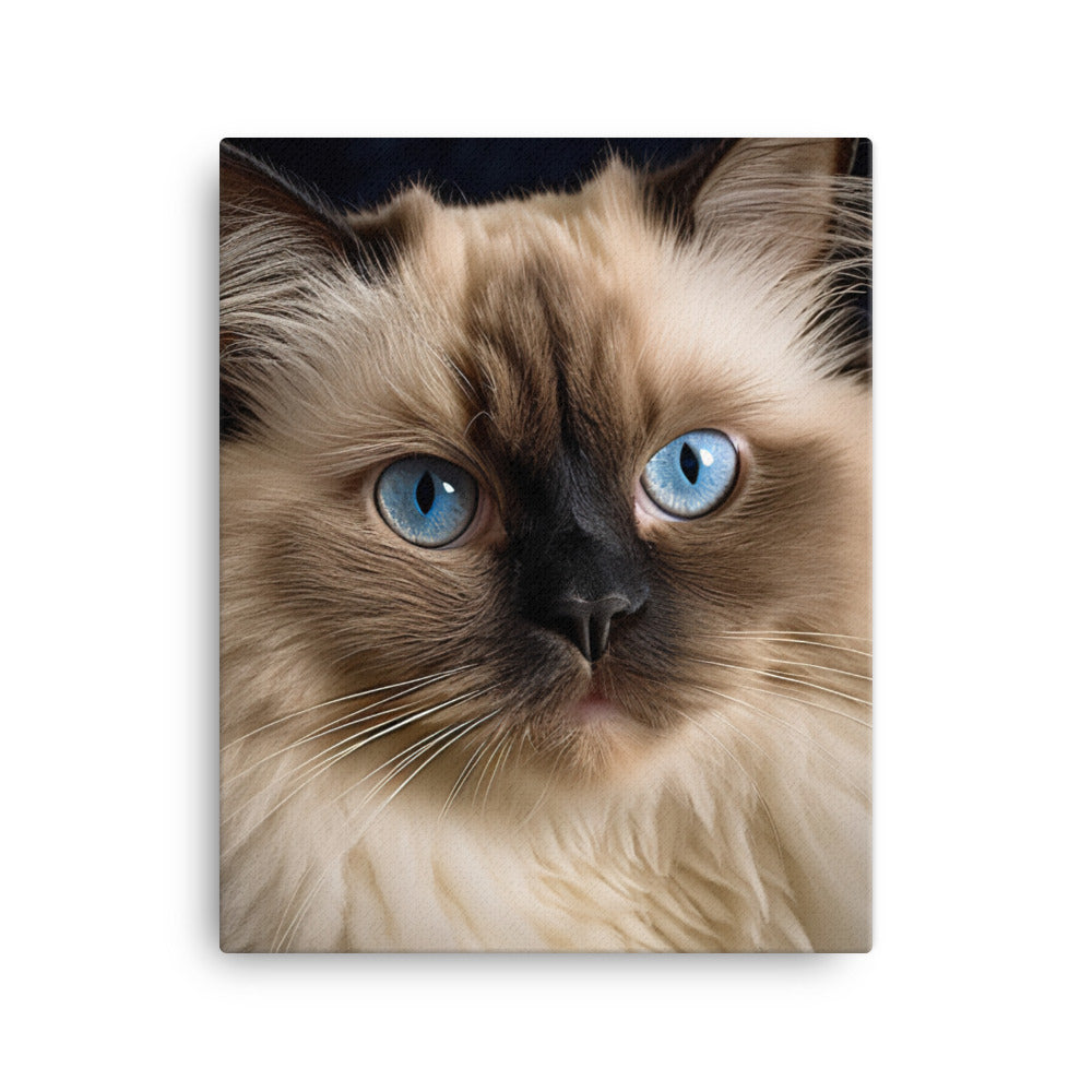 Beauty of Himalayan Cat Canvas - PosterfyAI.com
