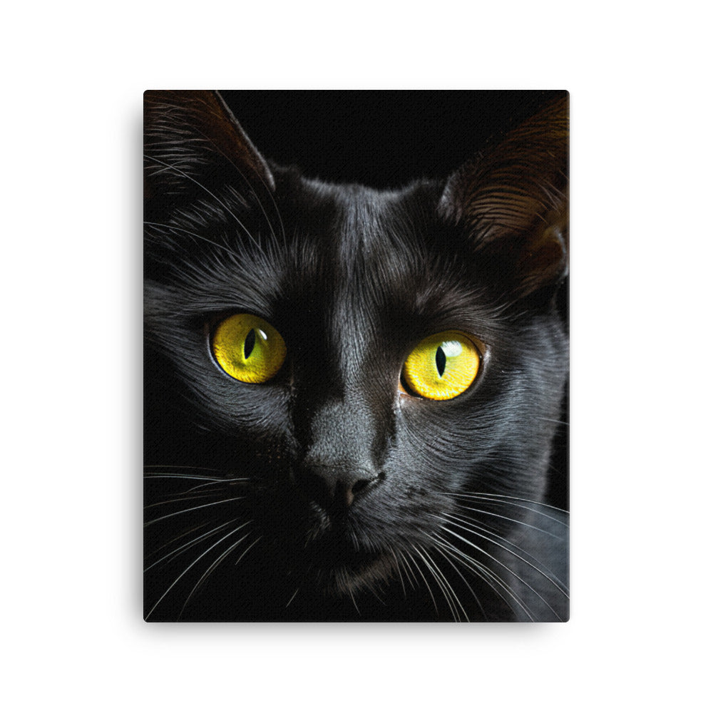Bombay Cat in Stunning Detail Canvas - PosterfyAI.com