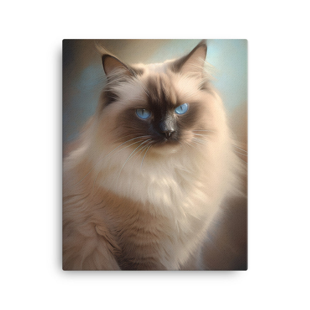 Birman Cat Canvas - PosterfyAI.com