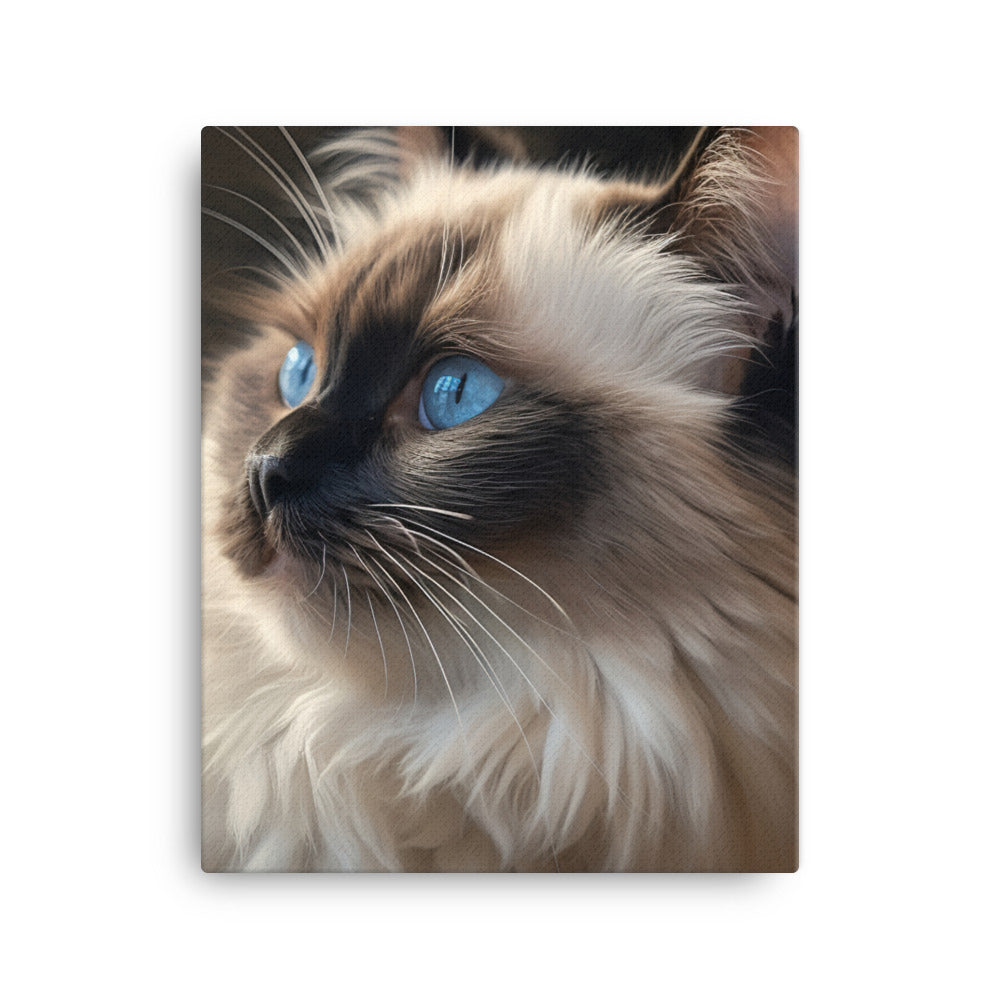 Birman Cat Canvas - PosterfyAI.com