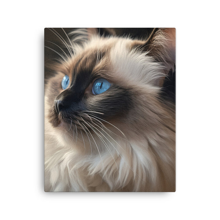 Birman Cat Canvas - PosterfyAI.com