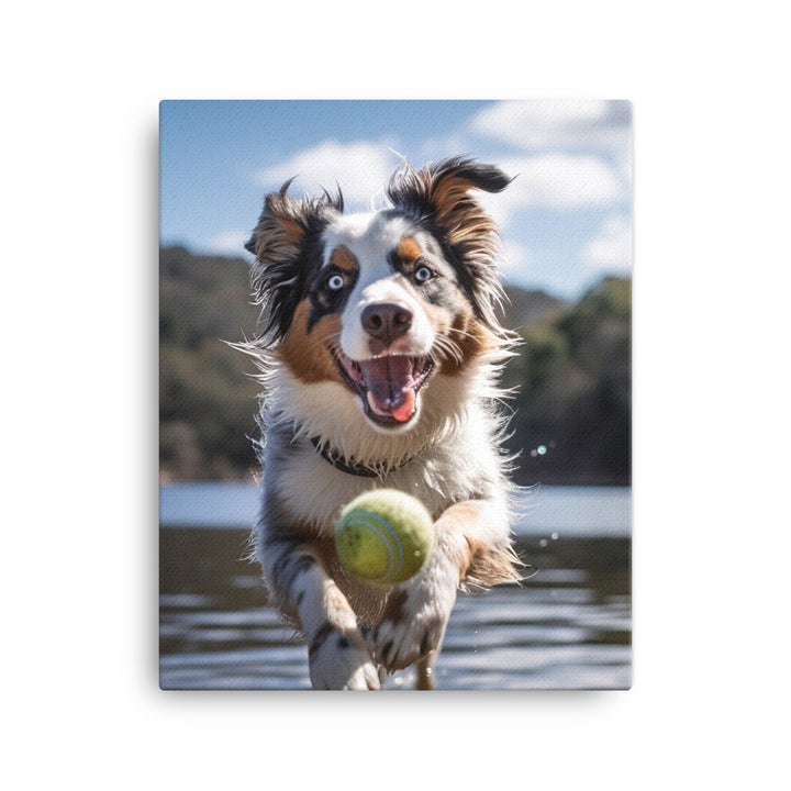 Australian Shepherd Canvas - PosterfyAI.com