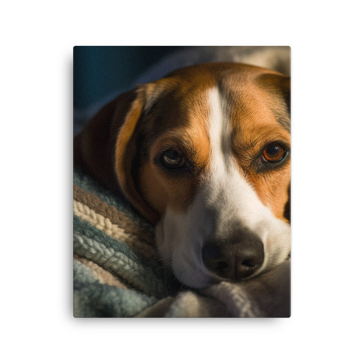 Beagle Canvas - PosterfyAI.com