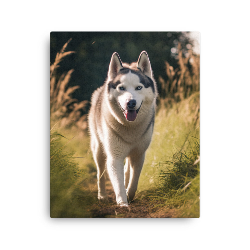 Siberian Husky Canvas - PosterfyAI.com
