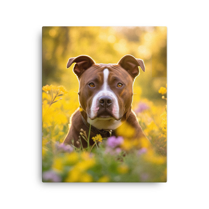American Staffordshire Terrier Canvas - PosterfyAI.com