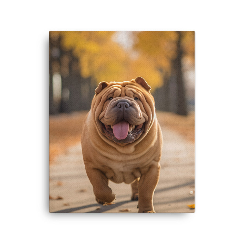Shar Pei Canvas - PosterfyAI.com