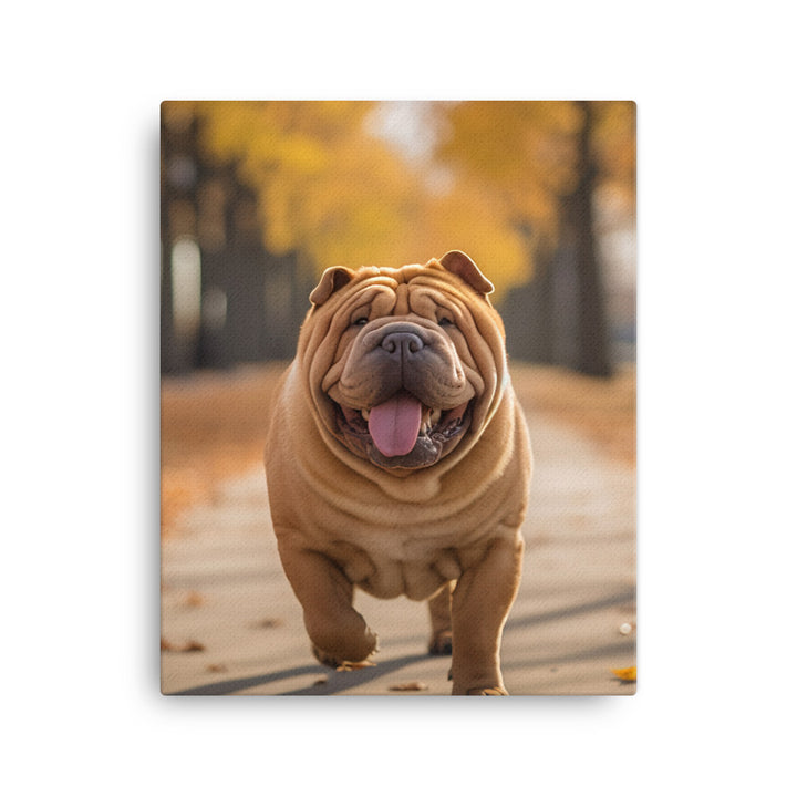 Shar Pei Canvas - PosterfyAI.com