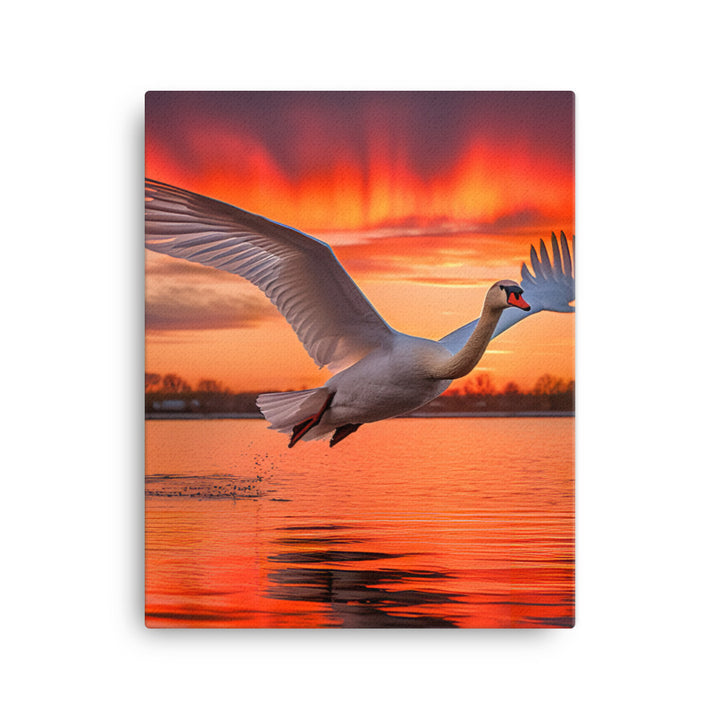 Swan Canvas - PosterfyAI.com
