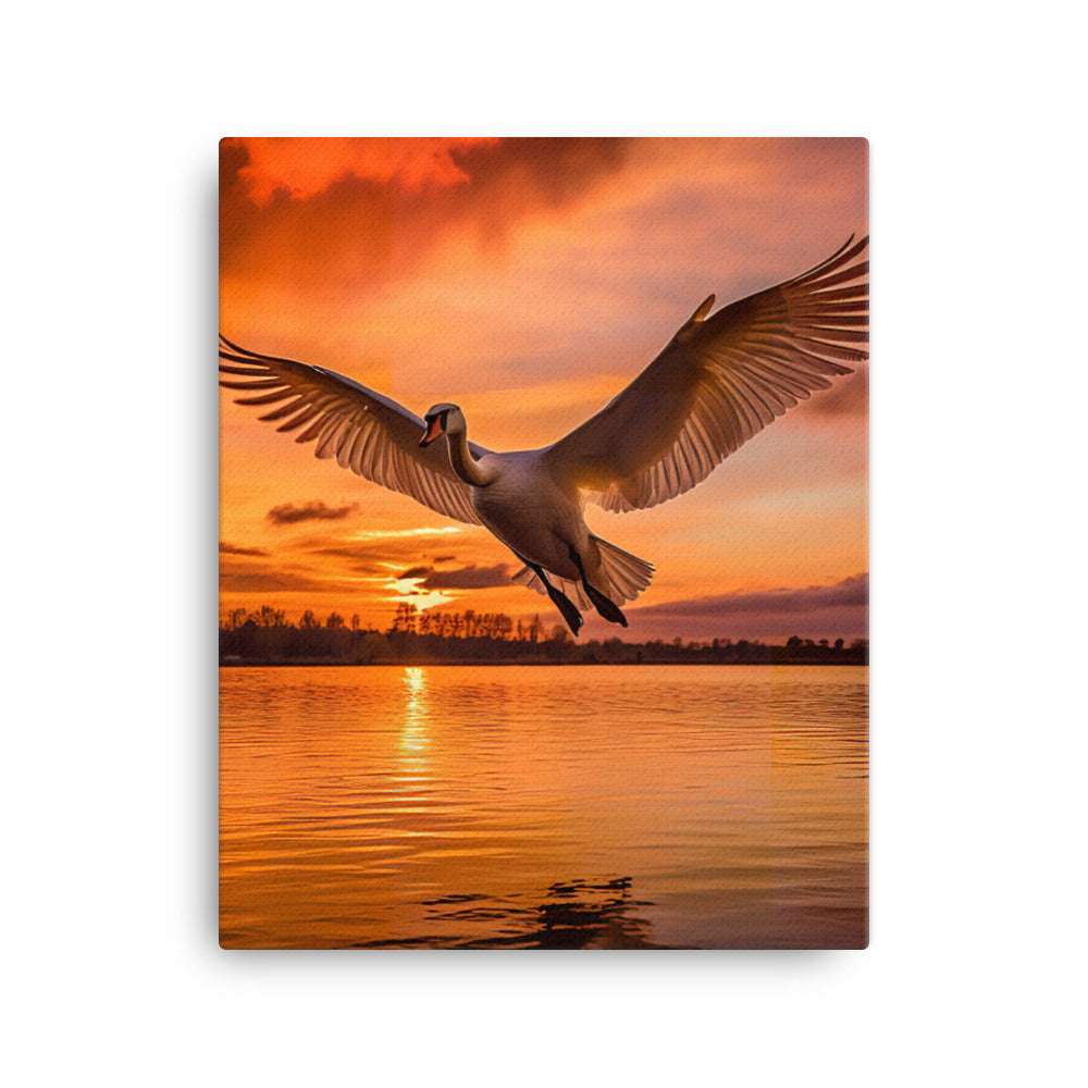 Swan Canvas - PosterfyAI.com