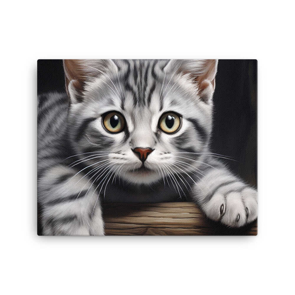 American Shorthair Canvas - PosterfyAI.com