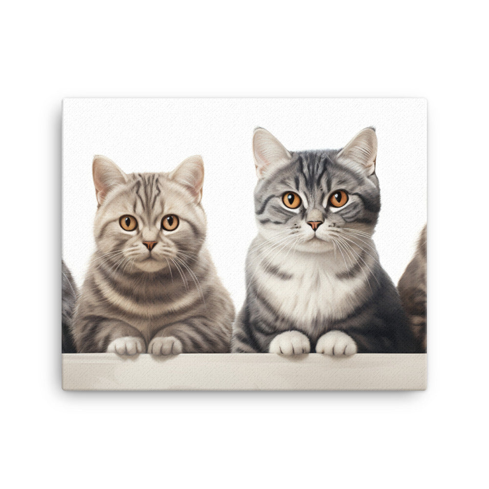 American Shorthair Canvas - PosterfyAI.com