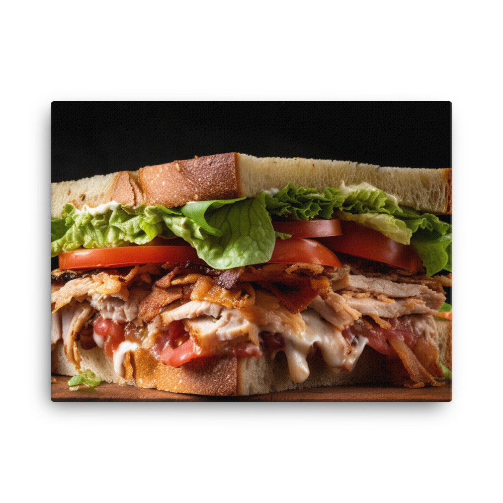 The Ultimate Club Sandwich canvas - Posterfy.AI