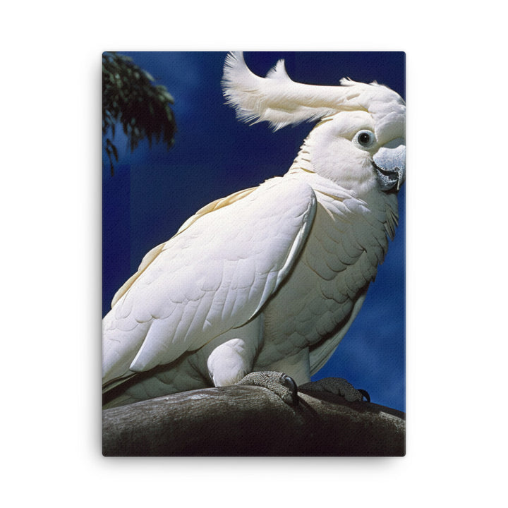 Snowy White Cockatoo Canvas - PosterfyAI.com