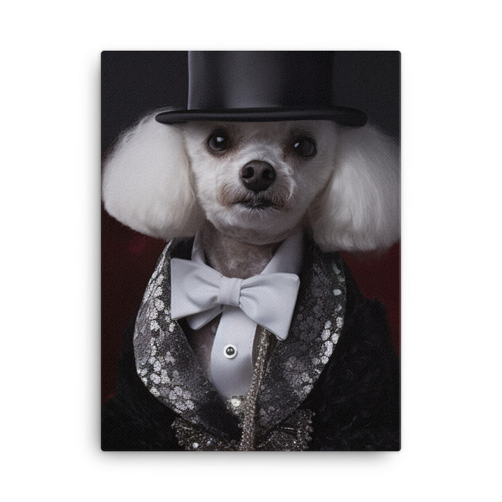 The Glamorous Poodle Canvas - PosterfyAI.com