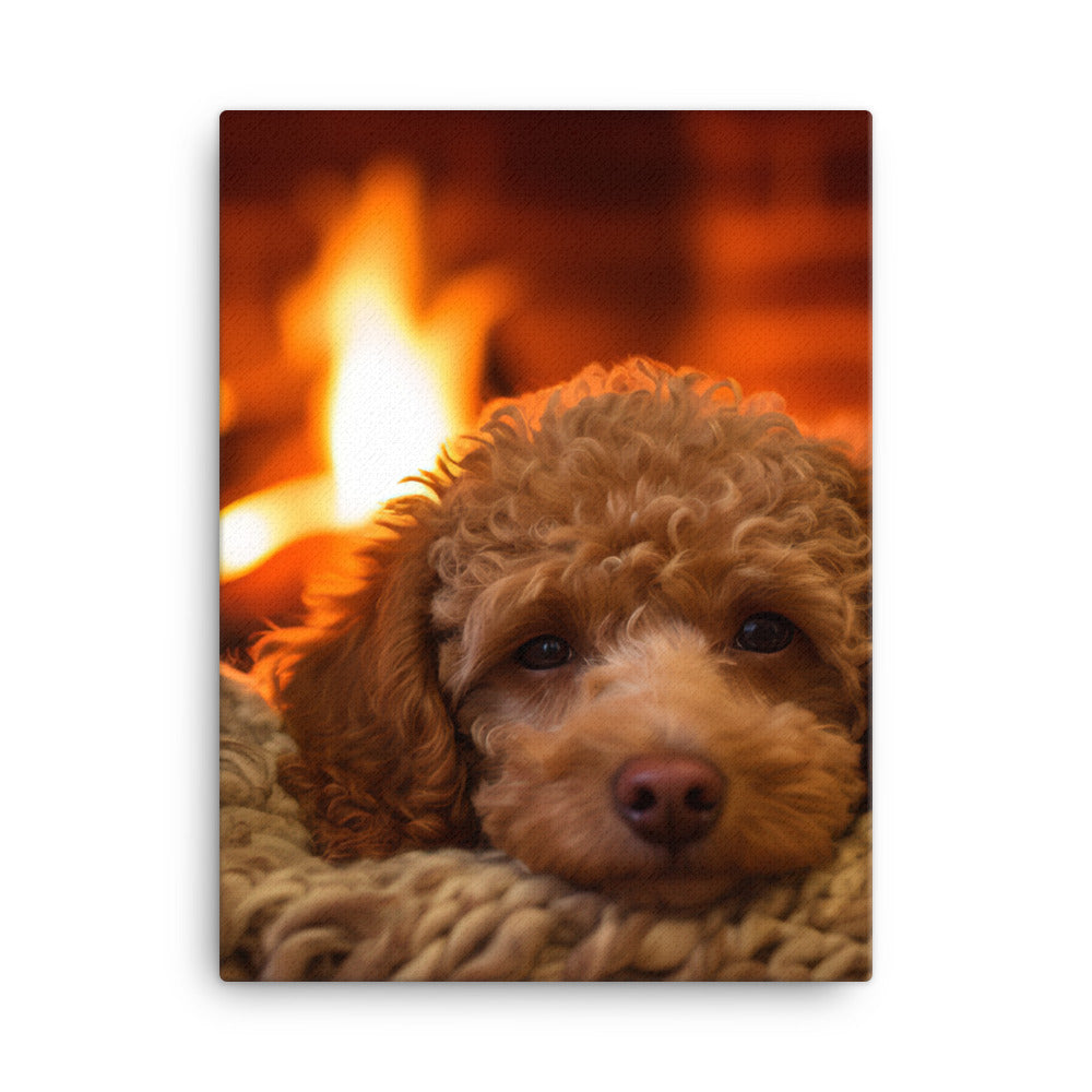 The Adorable Poodle Canvas - PosterfyAI.com