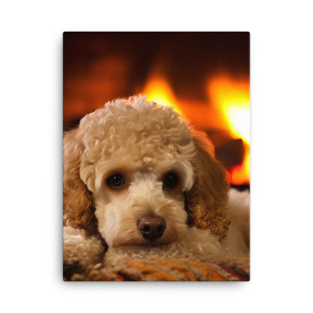 The Adorable Poodle Canvas - PosterfyAI.com