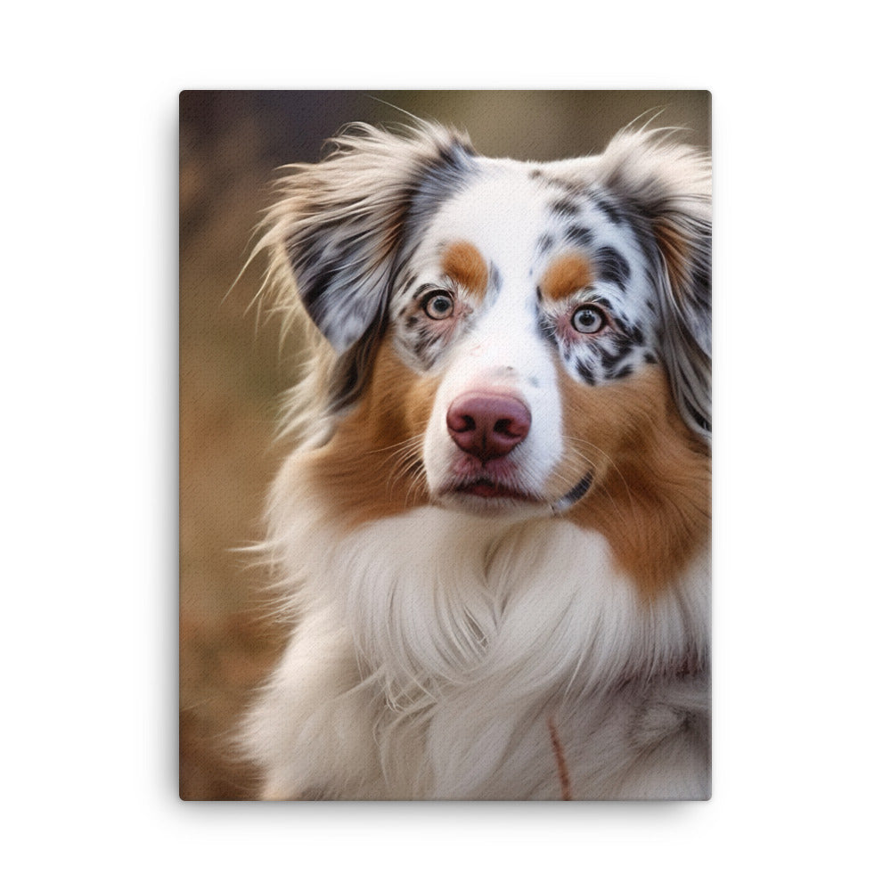 Australian Shepherd Canvas - PosterfyAI.com