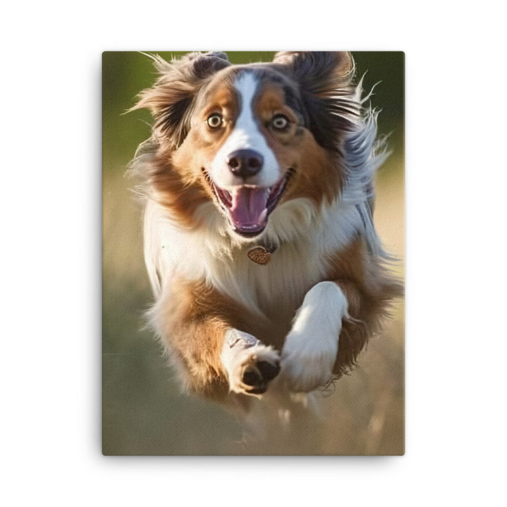 Australian Shepherd Canvas - PosterfyAI.com