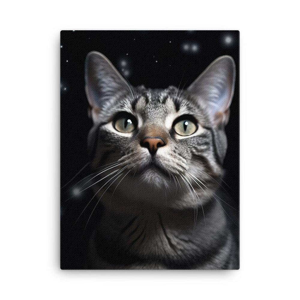 American Shorthair Cat Canvas - PosterfyAI.com