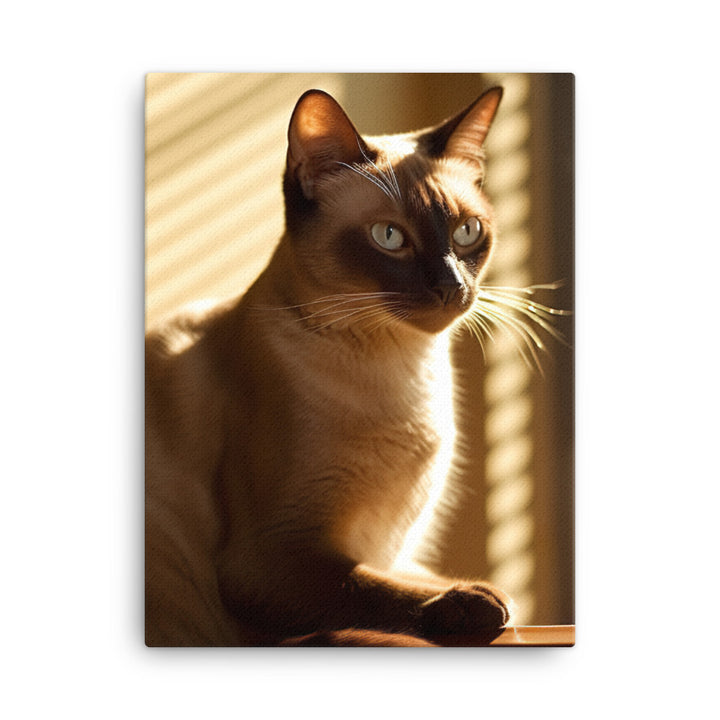 Siamese in Sunlit Splendor Canvas - PosterfyAI.com