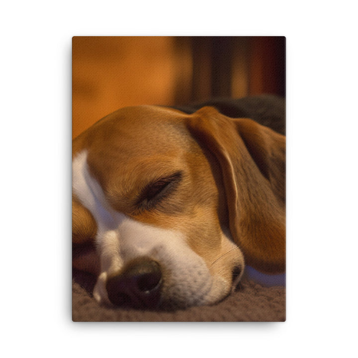 Beagle in repose Canvas - PosterfyAI.com
