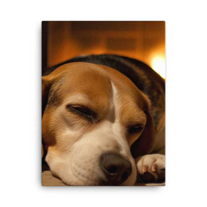 Beagle in repose Canvas - PosterfyAI.com