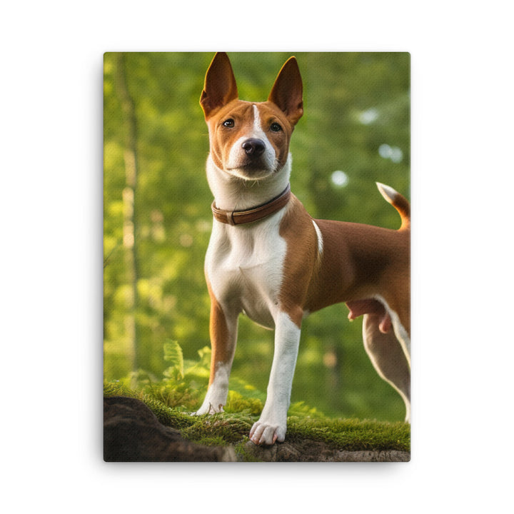 Basenji in Nature Canvas - PosterfyAI.com