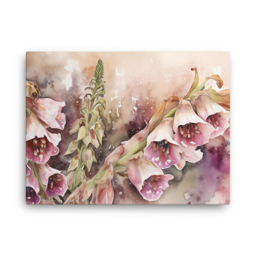 Whispering Foxgloves canvas - Posterfy.AI