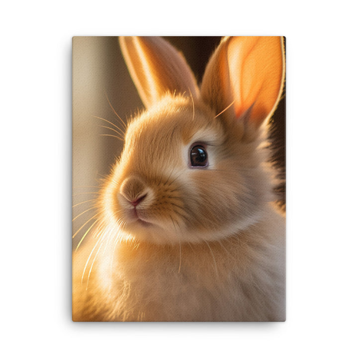 Beveren Bunny Canvas - PosterfyAI.com