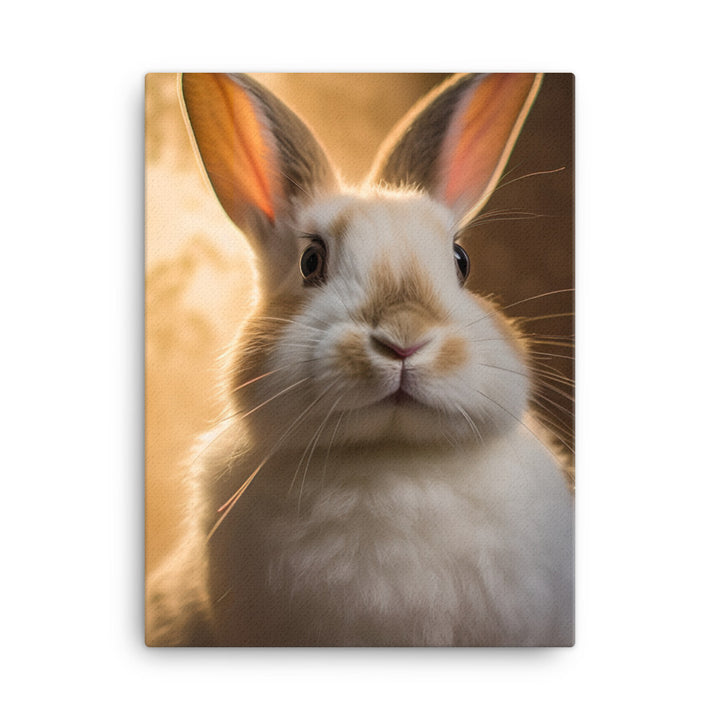 Beveren Bunny Canvas - PosterfyAI.com
