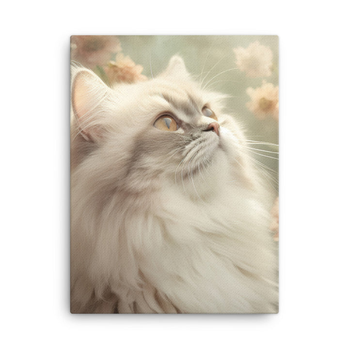 Serene World of Himalayan Kitten Canvas - PosterfyAI.com
