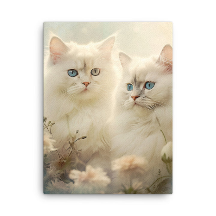 Serene World of Himalayan Kittens Canvas - PosterfyAI.com