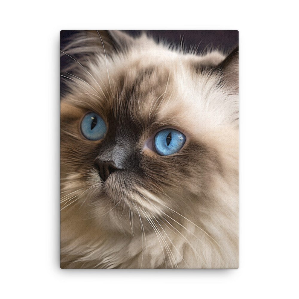 Beauty of Himalayan Cat Canvas - PosterfyAI.com