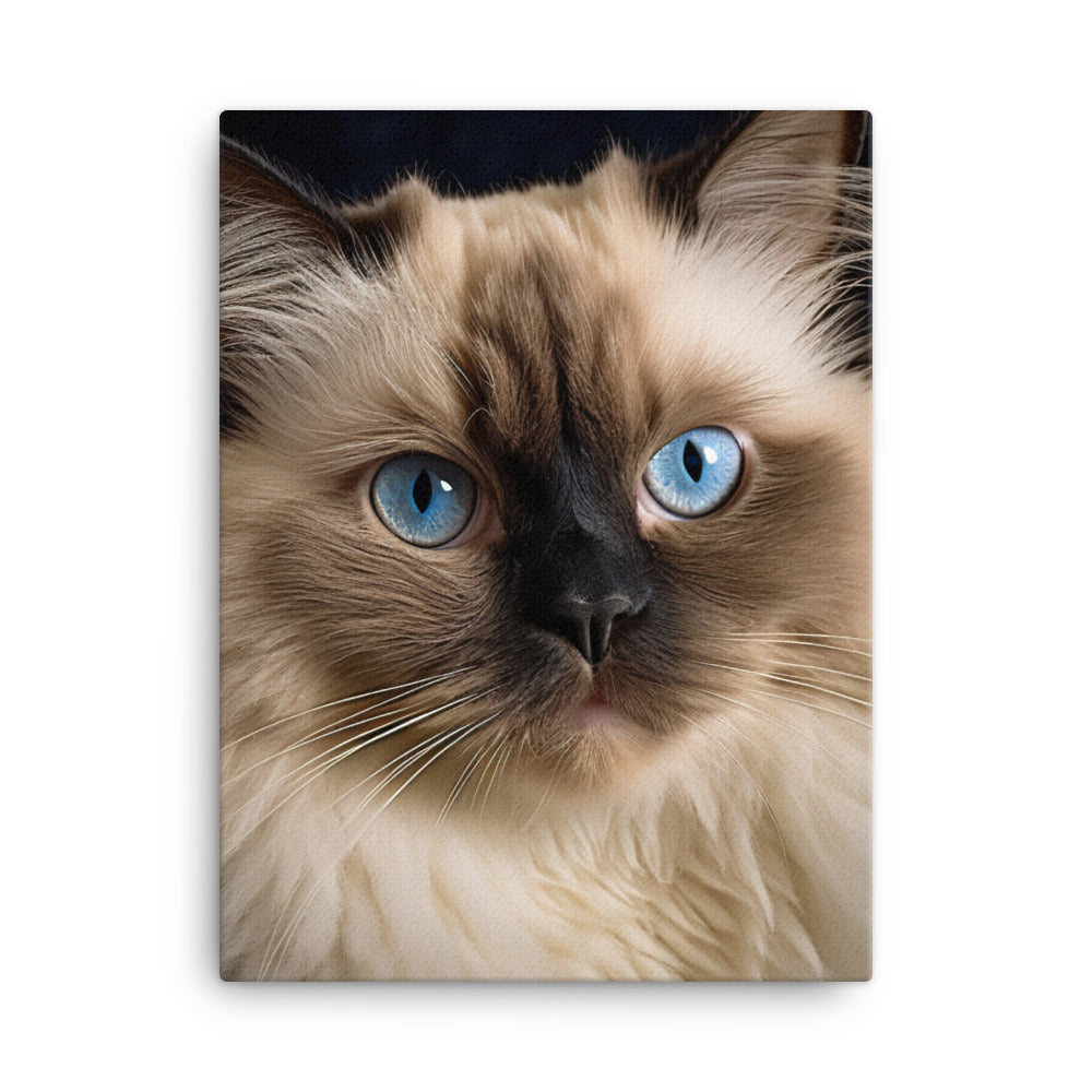 Beauty of Himalayan Cat Canvas - PosterfyAI.com