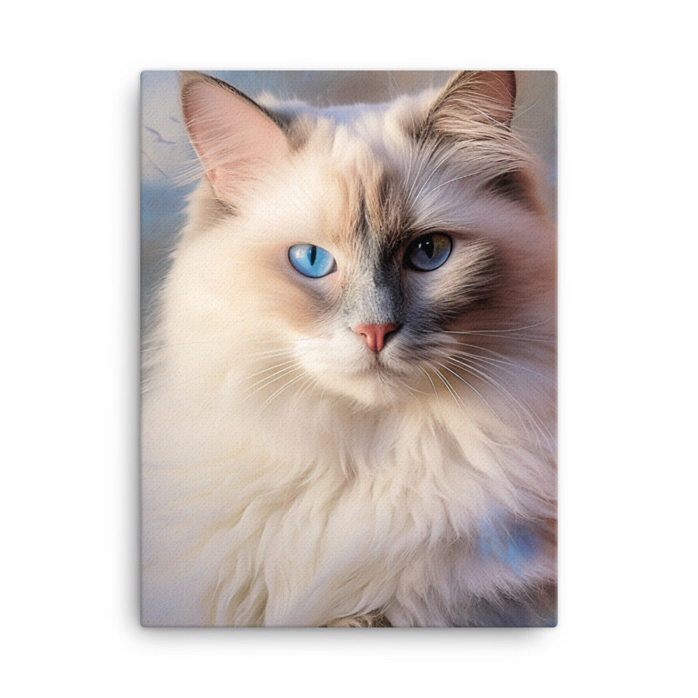 Birman Cat Canvas - PosterfyAI.com