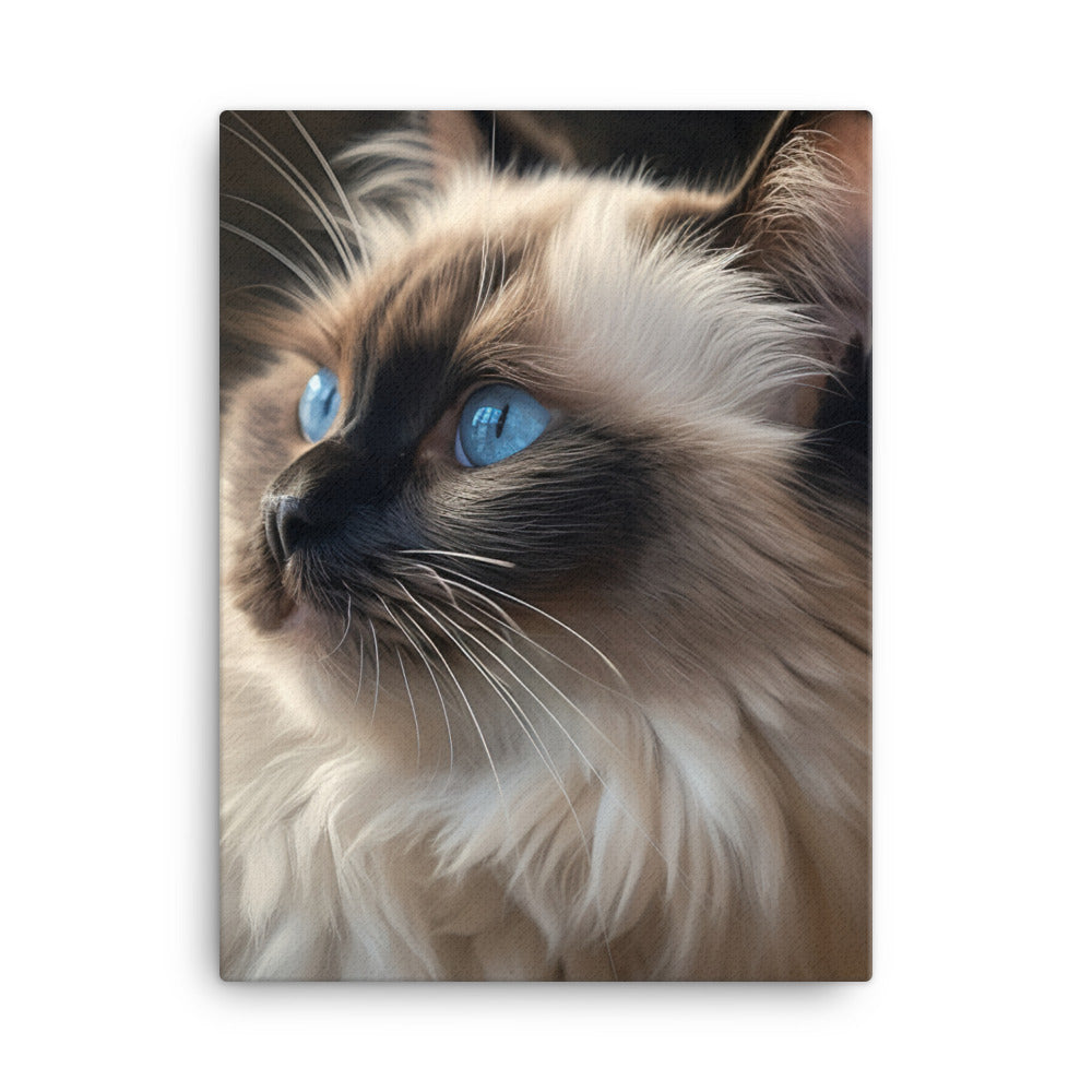 Birman Cat Canvas - PosterfyAI.com