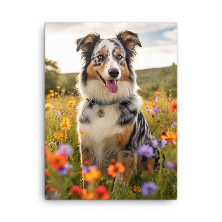 Australian Shepherd Canvas - PosterfyAI.com