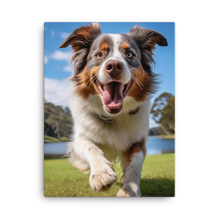 Australian Shepherd Canvas - PosterfyAI.com