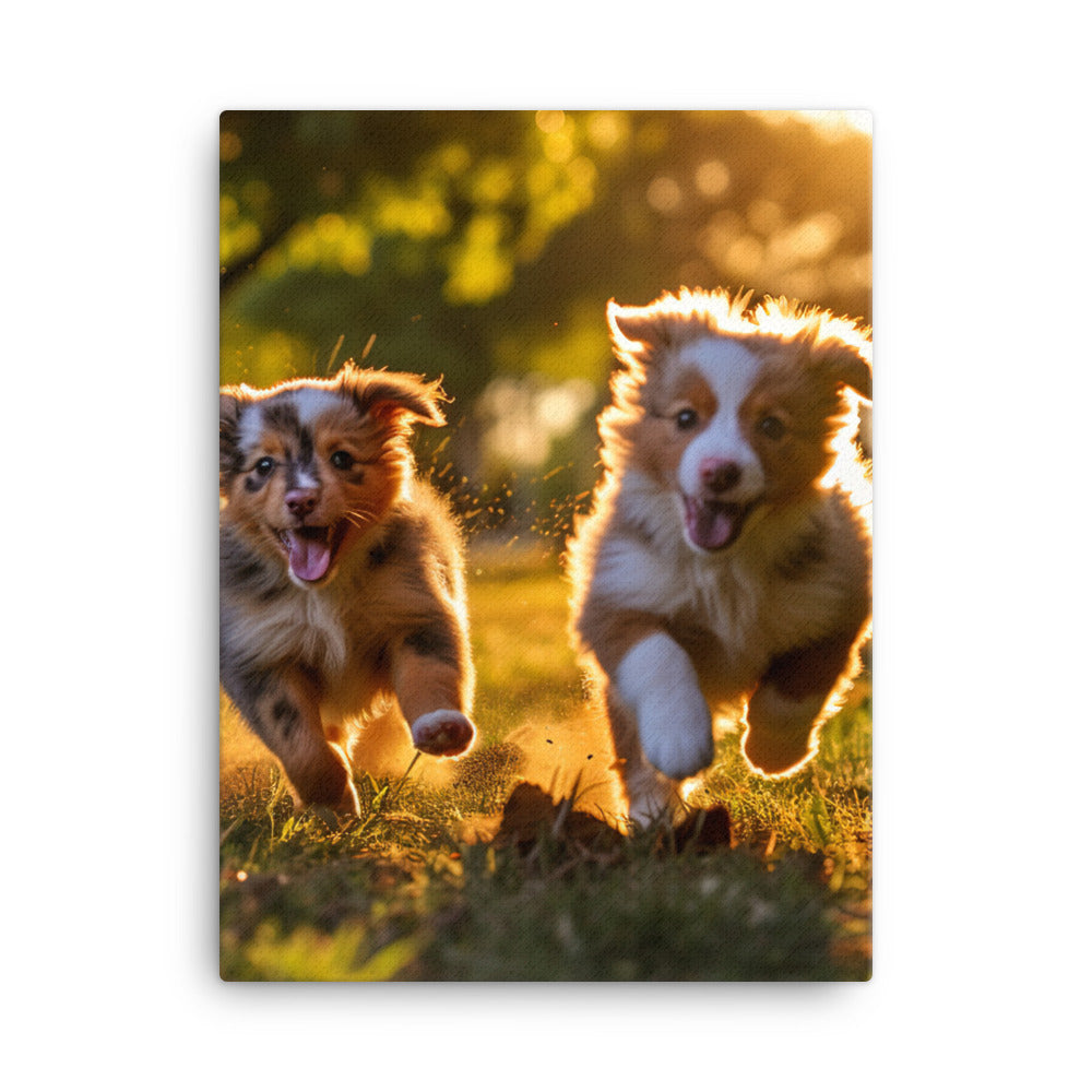 Australian Shepherd Canvas - PosterfyAI.com