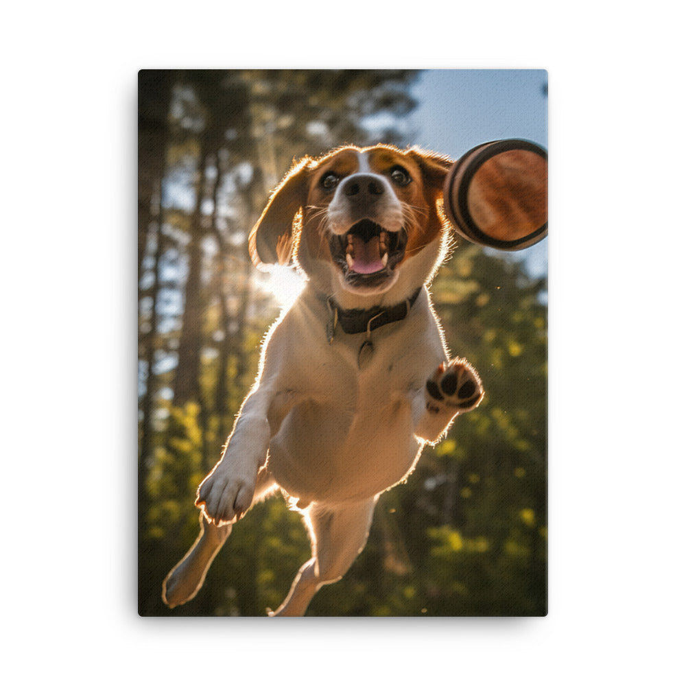 Beagle Canvas - PosterfyAI.com