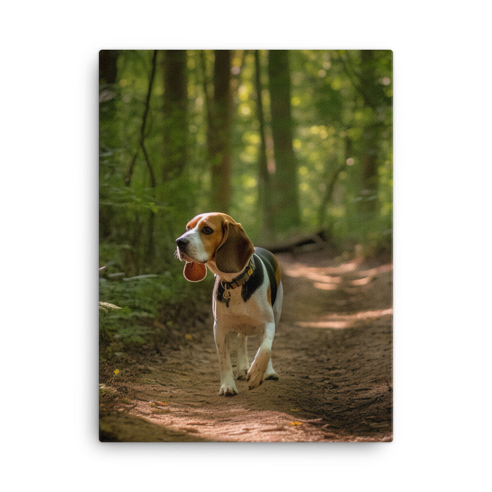 Beagle Canvas - PosterfyAI.com