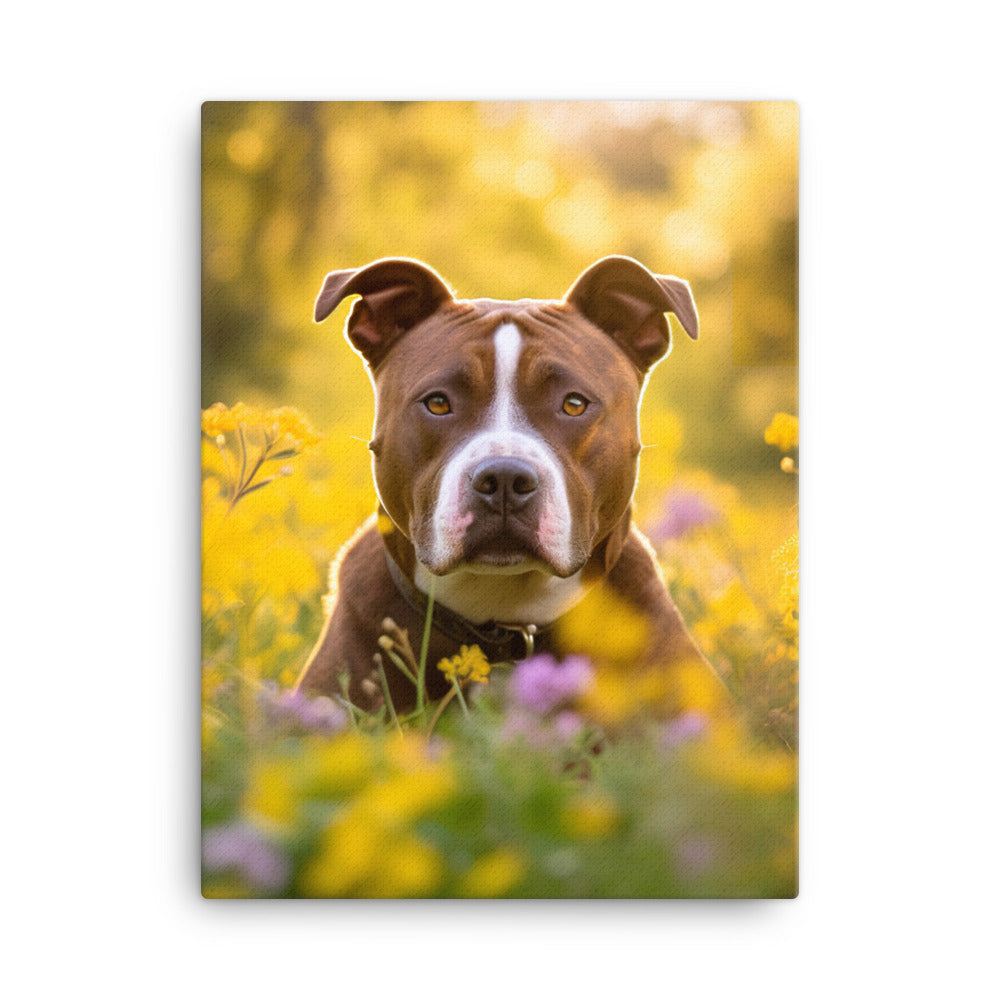 American Staffordshire Terrier Canvas - PosterfyAI.com