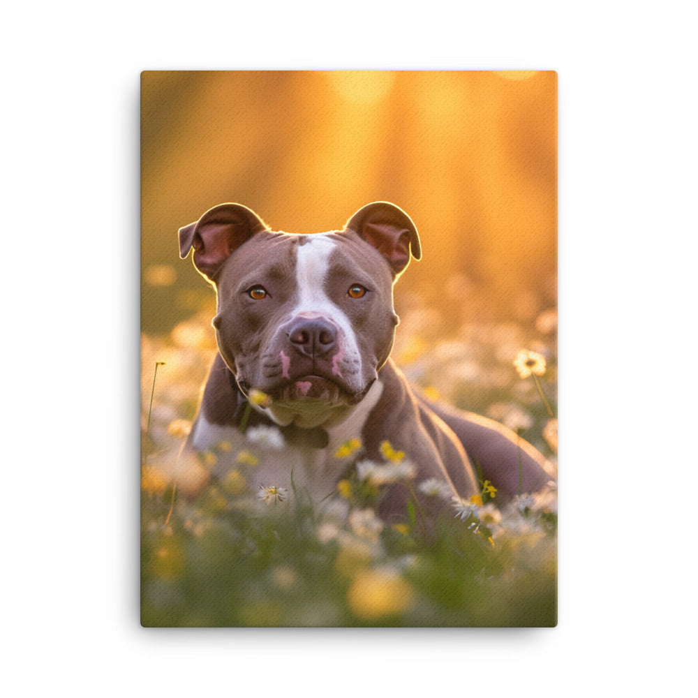 American Staffordshire Terrier Canvas - PosterfyAI.com