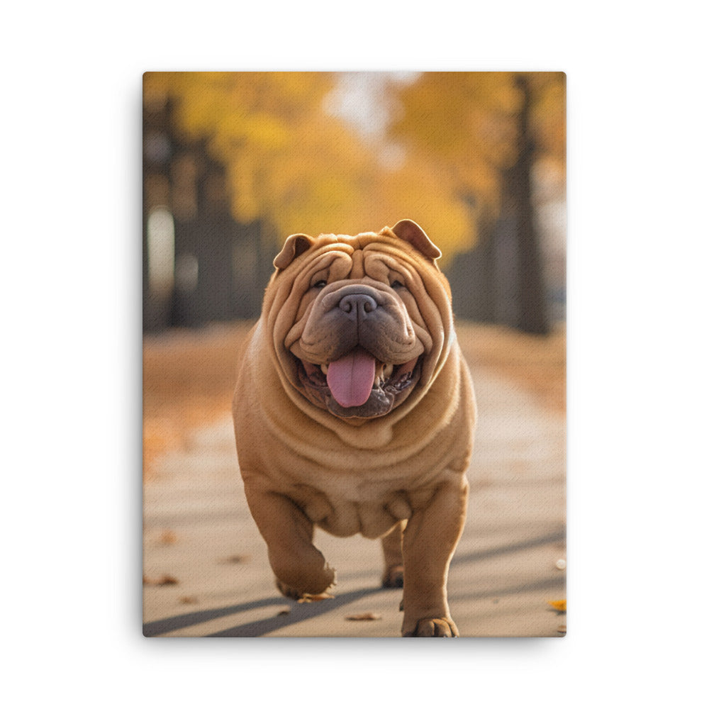 Shar Pei Canvas - PosterfyAI.com